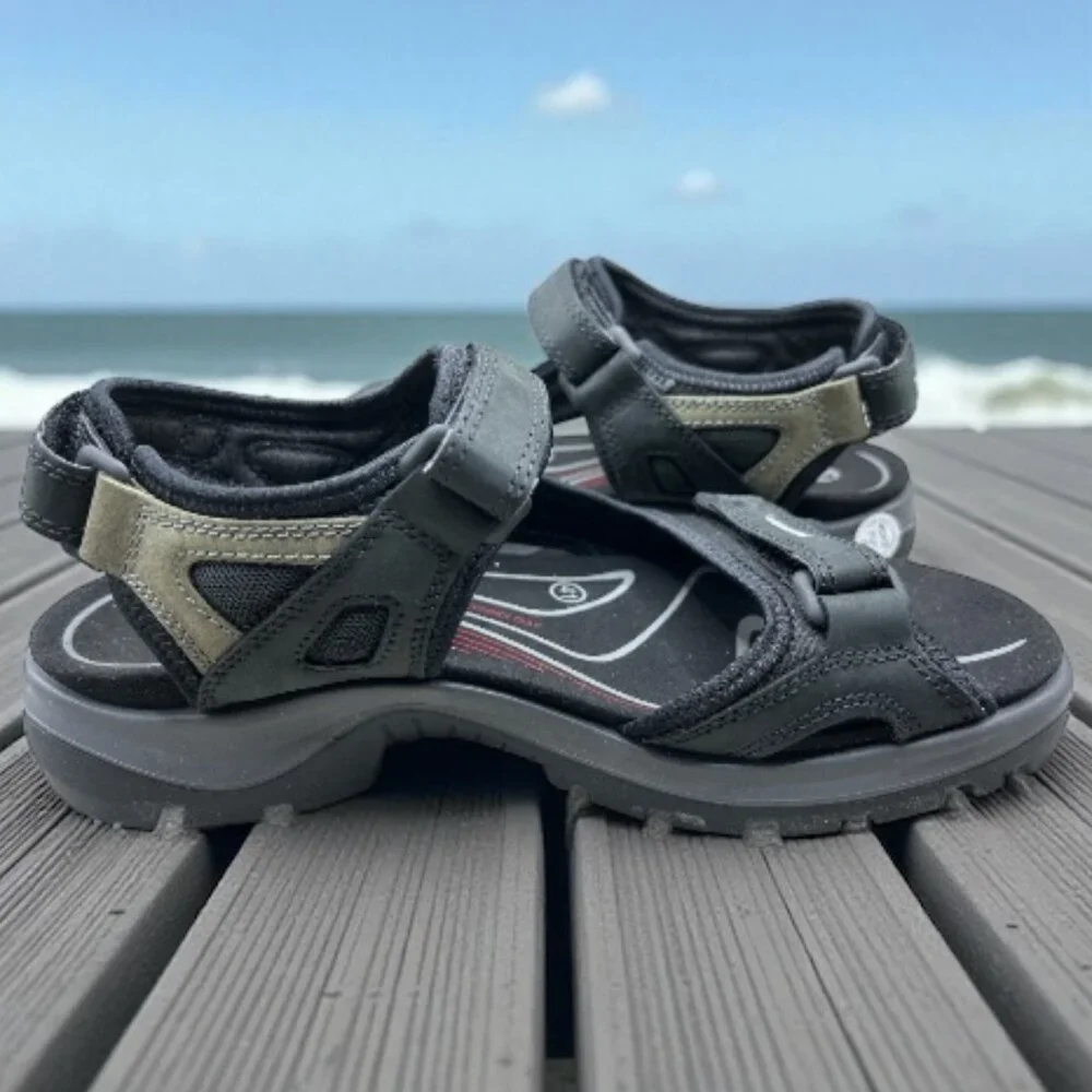 ECCO Offroad Women's Yucatan Sandal - Black/Mole/Black - Size 10-10.5 US / 41 EU - Picture 2 of 9